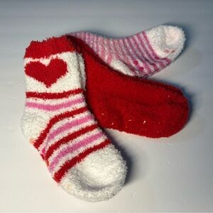 Youth Valentine's Day Slipper Socks - Size 12-3‎